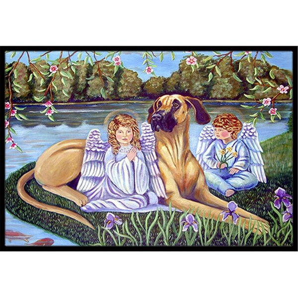 Carolines Treasures 24 x 36 in. Angels With Great Dane Indoor Or Outdoor Doormat 7507JMAT - main
